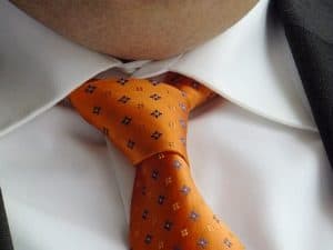Orange – Mann Krawatte